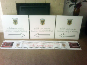 small banners for lanimer lady day